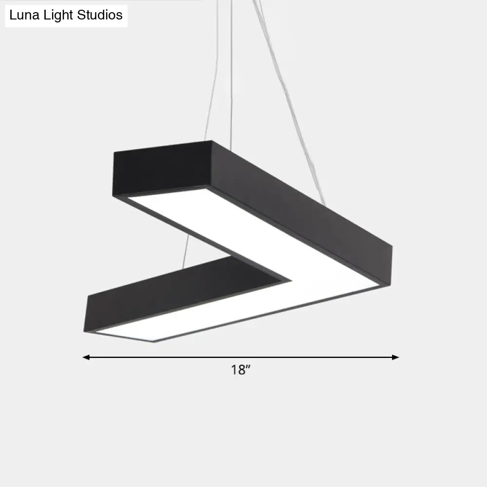 Sleek Metal V - Shaped Led Flush Mount Ceiling Light For Reception Room