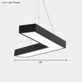 Sleek Metal V - Shaped Led Flush Mount Ceiling Light For Reception Room