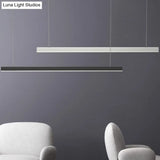 Sleek Metallic Led Pendant Chandelier For Conference Rooms