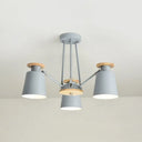 Sleek Nordic Metal Pendant Light With Rotatable Bucket Shade - Ideal For Living Room Ambiance 3 /