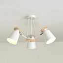 Sleek Nordic Metal Pendant Light With Rotatable Bucket Shade - Ideal For Living Room Ambiance 3 /