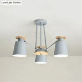 Sleek Nordic Metal Pendant Light With Rotatable Bucket Shade - Ideal For Living Room Ambiance