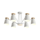 Sleek Nordic Metal Pendant Light With Rotatable Bucket Shade - Ideal For Living Room Ambiance 6 /
