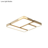 Sleek Rectangular Led Ceiling Light - Acrylic Slim Design In Black/White Ideal For Study Room
