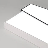 Sleek Square Flush Mount Led Ceiling Light In Black & White Warm/White