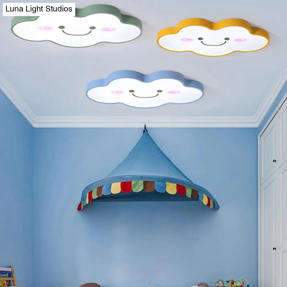 Smiling Cloud Ceiling Light - Children’s Nordic Style Acrylic Fixture
