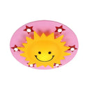 Smiling Sun Flush Ceiling Light In Yellow For Game Room - Cartoon Design Wood Finish Pink / D