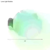 Spherical Glass Sconce Light - Minimalist Wall Mounted Lighting For Balcony 1 Bulb White 10/11.5/13