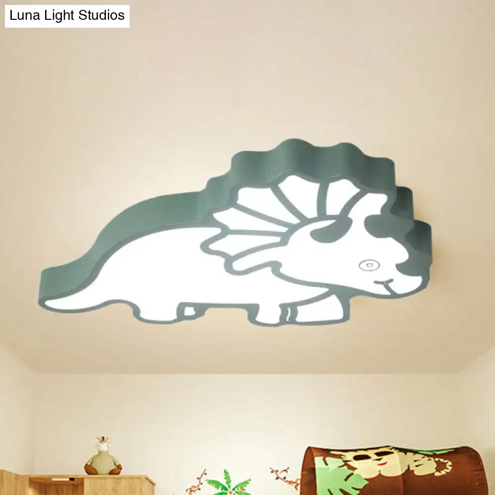 Spinosaurus Led Ceiling Light: Modern Acrylic Lamp For Child’s Bedroom