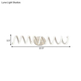 Spiral Led Vanity Light For Modern Bathroom | Wall Mounted Mirror In Warm/White/Natural 13/18.5/22.5