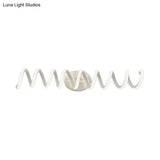 Spiral Led Vanity Light For Modern Bathroom | Wall Mounted Mirror In Warm/White/Natural 13/18.5/22.5