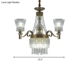 Sputnik Crystal Chandelier - Contemporary Ceiling Light With 11/13/15 Satin Brass Heads 37.5/40.5/41