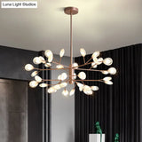 Sputnik Firefly Modern Led Ceiling Light - Acrylic Chandelier Fixture For Living Room