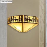 Stained Glass Tiffany Wall Sconce Light: Perfect For Living Room Décor