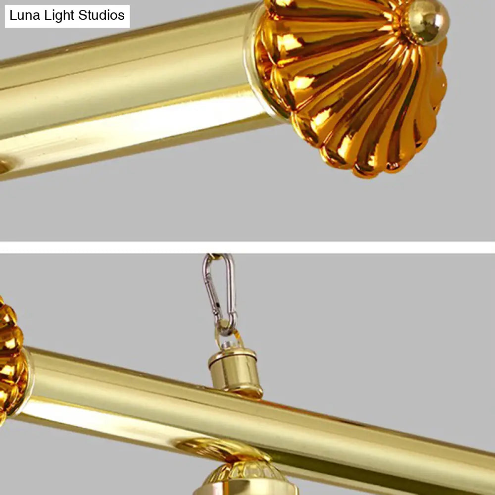 Stainless Steel Billiard Light - Stylish Country Bowl Game Room Ceiling Lamp