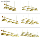 Stainless Steel Billiard Light - Stylish Country Bowl Game Room Ceiling Lamp