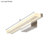 Stainless Steel Led Vanity Sconce With Acrylic Shade Warm/White Light 3 Sizes Available