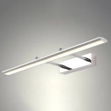 Stainless Steel Led Wall Light With Adjustable Joint - Modern Bar Vanity Sconce For Bath
