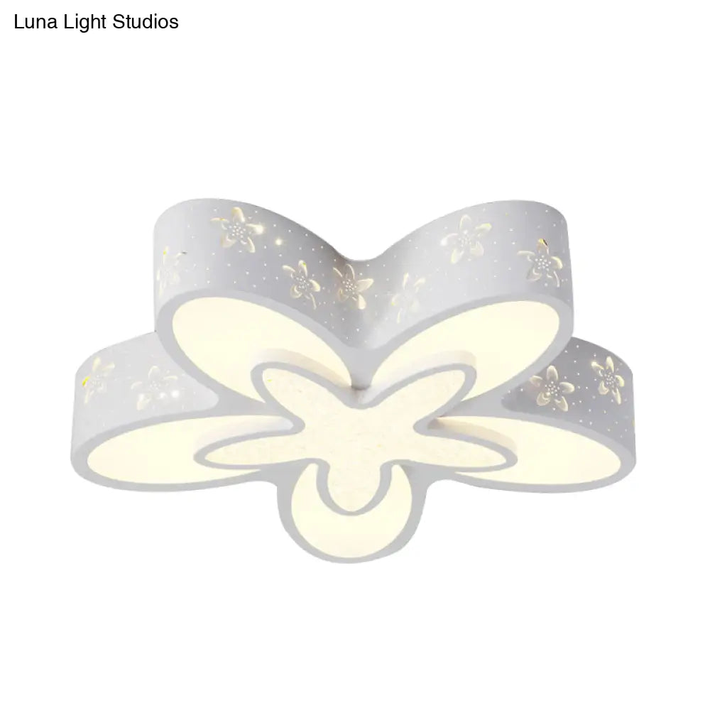 Starfish Shaped Kindergarten Ceiling Light - Acrylic Flush Mount Cartoon Fixture