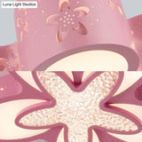 Starfish Shaped Kindergarten Ceiling Light - Acrylic Flush Mount Cartoon Fixture