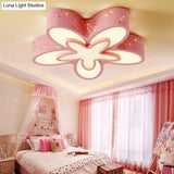 Starfish Shaped Kindergarten Ceiling Light - Acrylic Flush Mount Cartoon Fixture
