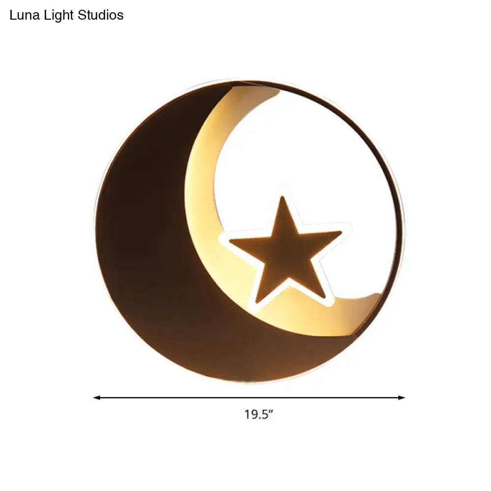Starry Black Led Ceiling Light For Kids’ Bedrooms
