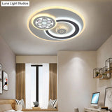 Stunning Crystal Led Ceiling Light: Modern Stylish Flush Mount Lamp In White