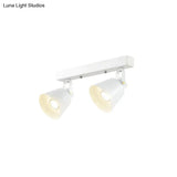 Stylish Bucket Ceiling Light Fixture - Rotatable Semi Flush Mount Lighting With 2/3/4 Lights