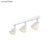 Stylish Bucket Ceiling Light Fixture - Rotatable Semi Flush Mount Lighting With 2/3/4 Lights