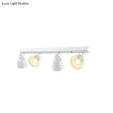 Stylish Bucket Ceiling Light Fixture - Rotatable Semi Flush Mount Lighting With 2/3/4 Lights