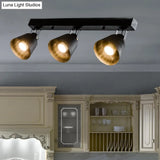 Stylish Bucket Ceiling Light Fixture - Rotatable Semi Flush Mount Lighting With 2/3/4 Lights