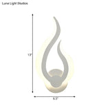 Stylish Fire-Shaped Led Wall Sconce For Kitchen And Dining Room
