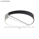 Stylish Half - Round Led Flush Ceiling Light For Dining Room - Macaron Loft Design