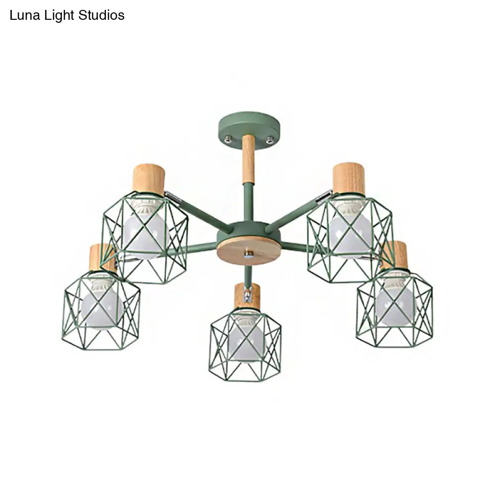 Stylish Macaron Ceiling Pendant: Metal Hanging Light For Nurseries