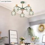 Stylish Macaron Ceiling Pendant: Metal Hanging Light For Nurseries