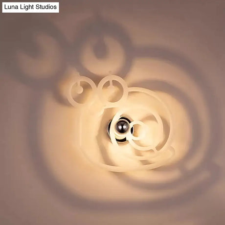 Stylish Metal Wall Sconce For Study Room Or Childs Bedroom With Single Light