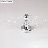 Stylish Metal Wall Sconce For Study Room Or Childs Bedroom With Single Light