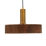 Stylish Wood Pendant Light For Bedroom Or Porch - Small Brown And Modern / 12’