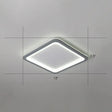 Super Thin Grey Nordic Metal Led Ceiling Light - Ideal For Living Room Surface Mounted / 12’
