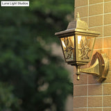 Swallow Farmhouse Sconce Lighting - 1-Head Metallic Wall Mount Lamp In Brass
