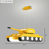 Tank Led Suspension Nursery Chandelier Modern Acrylic Lighting Fixture