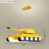 Tank Led Suspension Nursery Chandelier Modern Acrylic Lighting Fixture