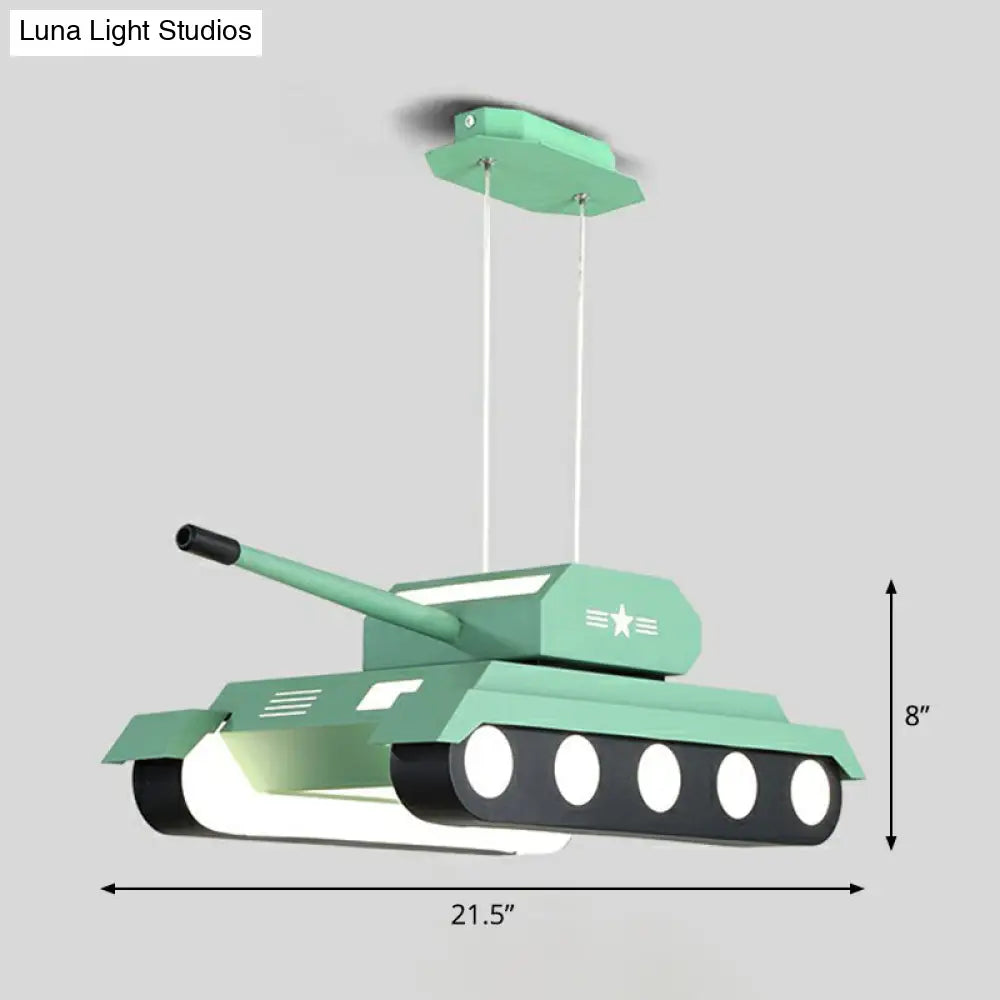 Tank Led Suspension Nursery Chandelier Modern Acrylic Lighting Fixture