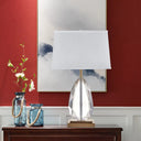 Teardrop Crystal Book Light - Contemporary Task Lighting Solution In White