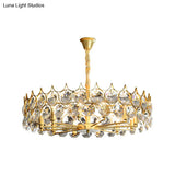 Teardrop Crystal Chandelier: Postmodern Hanging Ceiling Light For Your Dining Room