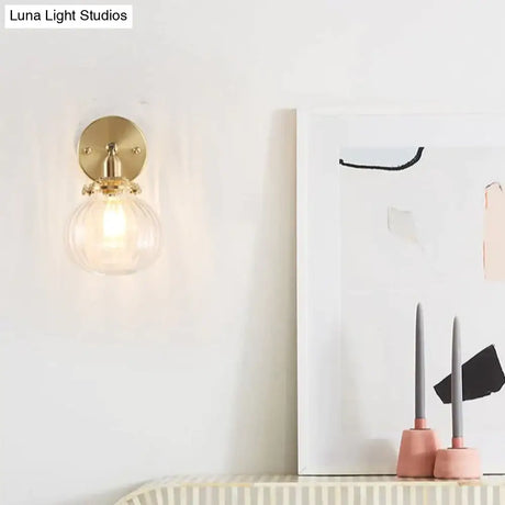 The Bedside of Nordic Bedroom Copper Wall Lamp Copper Wall Lamps