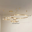 Tiered Acrylic Led Ceiling Lighting Fixture In Modern Gold Chandelier Design For Living Room /
