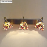Tiffany Shell Shade Bathroom Sconce For Stylish Indoor Vanity Lighting