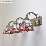 Tiffany Shell Shade Bathroom Sconce For Stylish Indoor Vanity Lighting