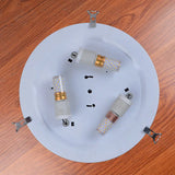 Tiffany-Style Stained Glass Dome Flush Mount Spotlight With Multiple Lights
